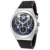 Swatch Men's YCS514 QUARTZ CHRONOGRAPH BLACK DIAL Watch