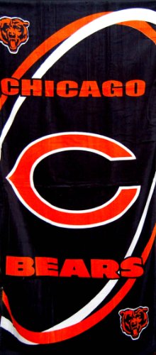 Chicago Bears Circle Logo NFL Fiber Reactive Pool/Beach/Bath Towel