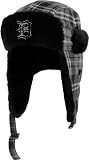 MLB Men's Detroit Tigers Great Plain Trapper Knit (Charcoal, One Size)