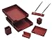 Majestic Goods Six Piece Brown Oak Wood Desk Set (W016)