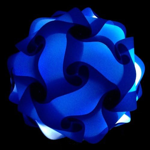 Songkran Jigsaw Lamp: Premium Modern Lamp Shade Kit - Dark Blue (Small - 7.5 inch)