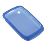 GTMax Blue Soft Rubber Silicone Skin Cover Case for BlackBerry 8530 8520 Curve Cell Phone