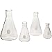 Kimble 26520-1 Set of Five Borosilicate Glass (Kimax) Erlenmeyer Flasks