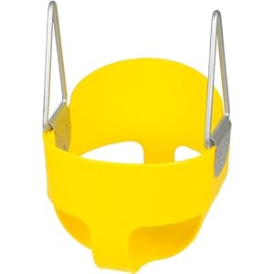 High Back Full Bucket Toddler Infant Swing Seat - Seat Only, Yellow