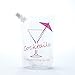 Cocktails On The Go Plastic Flask Set for Liquor, 2-16oz Flasks + 1-32oz Flask + 1-Funnel