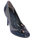 BCBG MAXAZRIA Nea2 Flannel Pump in Black / Gray