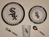 CHICAGO WHITE SOX Team Logo 5 Piece Baby Child Dinner Set ( Sipping cup, Plate, Bowl,... by Duckhouse