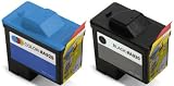 2 Pack Remanufactured (Series 1) DELL T0529 Black and T0530 Color Ink Cartridges for Dell A920 All-In-One and 720 Printers
