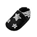 Mejale Cartoon Soft Sole Leather Baby Crib Shoes Infant Toddler Prewalkers Mocassins(Black,6-12 Months)