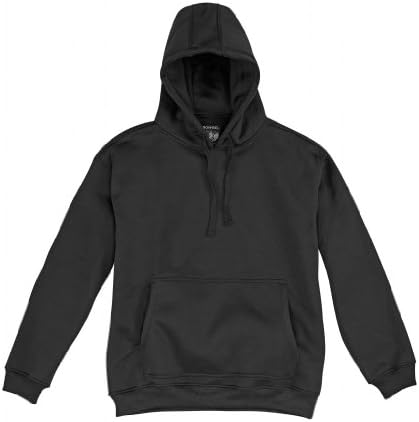 PCX Men's Warm Fleece Hooded Sweatshirt Hoodie L Black