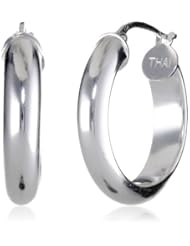 Sterling Silver 4x20 Clicktop Hoop Earrings