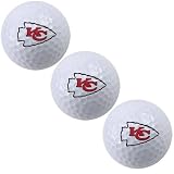 NFL McArthur Kansas City Chiefs 3-Pack of Team Logo Golf Balls