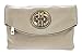 Canal Collection Multi Purpose Soft Foldable PVC Cross Body Clutch with Emblem