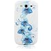 Bingsale� Kunststoff h�lle / Schutzh�lle / Hardcase Back Case Cover - Blau Blume Stylef�r Samsung Galaxy S3 SIII I9300 i9300 + Displayschutzfolie Samsung Galaxy S3 Schutzfolie