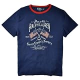 41nnt7HfUFL. SL160  Polo Ralph Lauren Mens Custom Fit Flag T shirt, Yankee Harbor, L