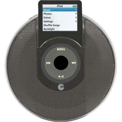 Macally Portable Stereo Speaker for iPod nano 2G (Black)