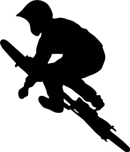 Wallmonkeys WM201005 Bmx-1 Peel and Stick Wall Decals (12 in H x 10 in W)