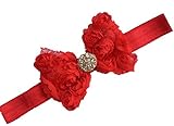 Qandsweet Baby Girl's Headbands Hair Bow Crystal Flower (9 Pack)