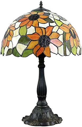 Difuni S03116T02 Tiffany Style Table Lamps for Living Room with 16 Inch Shade
