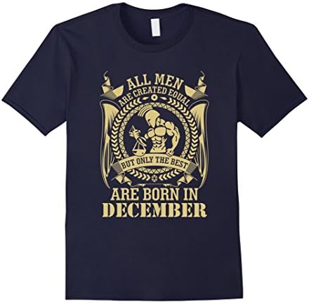 Men's The Best Are Born In December T-Shirt Large Navy