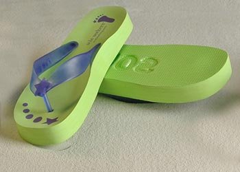 Soul's Calling Sole Seeker Flip Flop - Purple/Lime - Medium