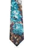 100% Polyester Flower pattern Necktie