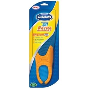 Dr. Scholl Massaging Gel Extra Support Insoles Men Size 8 to 14 1-Pair Package