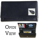 Tennessee Titans Genuine Leather Womens Female Clutch Pocketbook - NFL Football Fan Shop Sports Team Merchandise