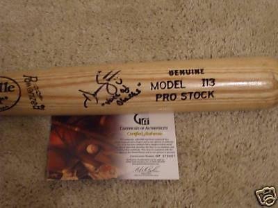 Daron Sutton Voice Arizona Diamondbacks Signed Bat GAI - Autographed MLB Bats