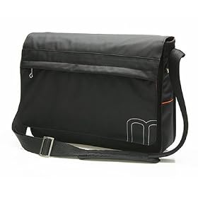 Sony VAIO SZ Series Laptop Classic Full Flap Messenger Bag with Multi Pockets - Black