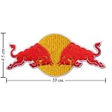 3pcs Red Bull Energy Drink Logo 2 Embroidered Iron on Patches Kid Biker Band Appliques for Jeans Pants Apparel Great Gift for Dad Mom Man Women Free Shipping From Thailand – High Quality Embroidery Cloth & 100% Customer Satisfaction Guarantee