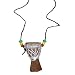 African Djembe Drum Necklace