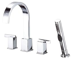 Danze Sirius Chrome Roman Tub Faucet W/spray D301944