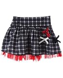 GT Black and Red Plaid Skirt