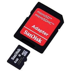 SanDisk 4GB microSDHC Memory Card
