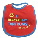 I Recycle My Tantrums Bib in Red
