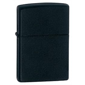 Zippo Black Matte Pocket Lighter: Sports &amp; Outdoors