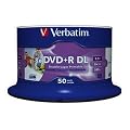 Verbatim 43703 8x DVD+R Dual Layer 8.5 GB Printable (Spindle Pack of 50)