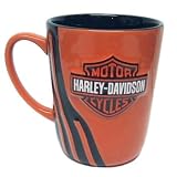 Harley Davidson Slasher Stripe 14 oz Mug (Orange)