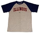 Illinois Fighting Illini Nike Short Sleeve Raglan Youth Tee