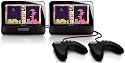 Philips - PD7032/12 - Lecteur DVD portable - Double écran 7" - DivX - 2 manettes de jeu inclus - Noir