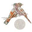 Rhinestone Double Bird Brooch Pin