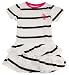 U.S. Polo Assn. Toddler Girls 4T White Sunstand Stripe Ruffle Dress
