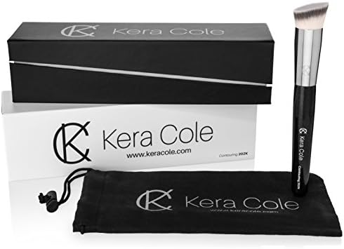 Kera Cole Premium Flat Angled Contouring Makeup Brush - Experience the Ultimate in Face Sculpting and Contouring. Ultra Soft Synthetic Bristles.