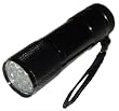 Aluminium Super Bright 9 LED Flashlight Torch + 3 x AAA Duracell Batteries by Campells