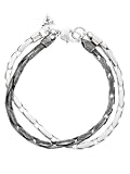 GUESS OX Double Chain Bracelet, SILVER