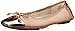 Anne Klein Sport Women's Buttons Synthetic Ballet Flat, Ivory, 10 M US