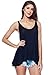 Alexander + David A+D® Womens Casual Sexy Jersey Spaghetti Flare Hanky Hem Tank