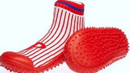 Skidders Phillies Skid Resistent Slip-on Shoes with Socks White/Red