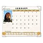 Wildlife Monthly Desk Pad Calendar, 22 x 17, Full-Color